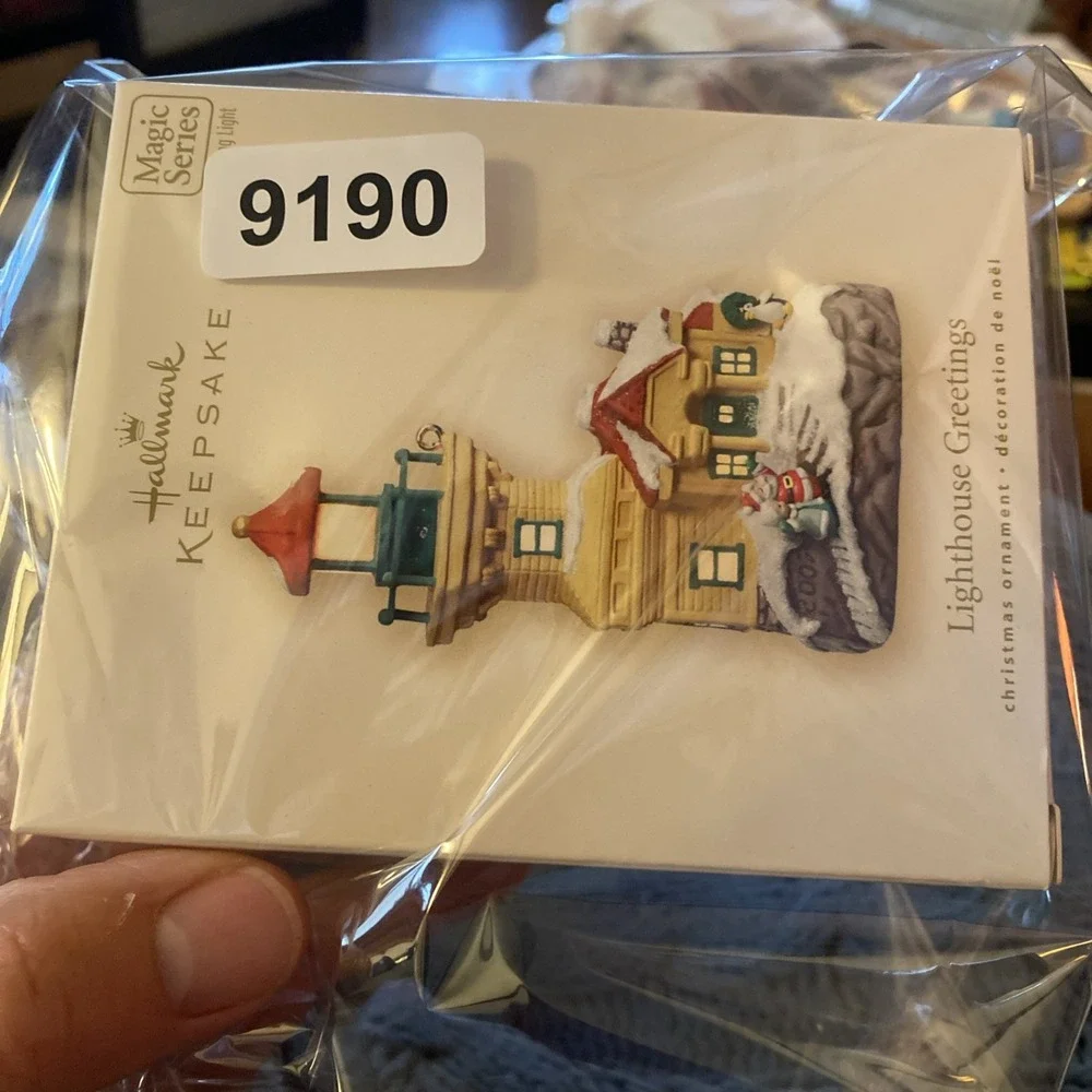2007 MAGIC Hallmark Keepsake Christmas Ornament Lighthouse Greetings # 11